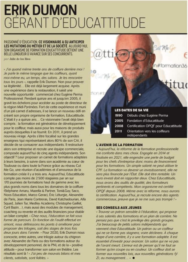 Page originale de l'article Educattitude, un organisme de formation tourné vers le digital dans Biblond