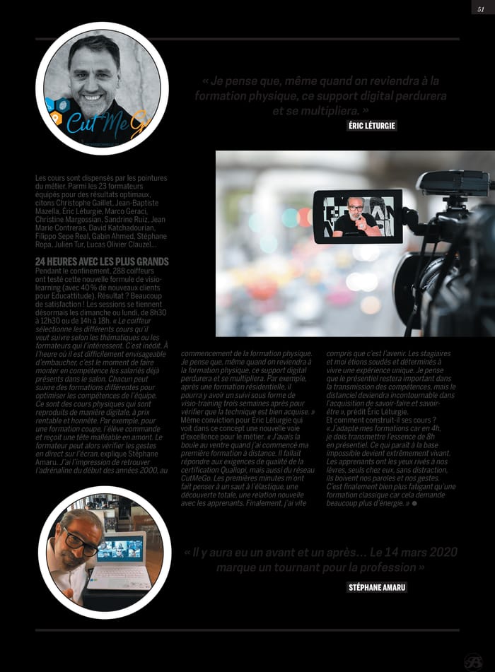Page originale de l'article 24 heures avec les plus grands, le digital perdure dans Biblond